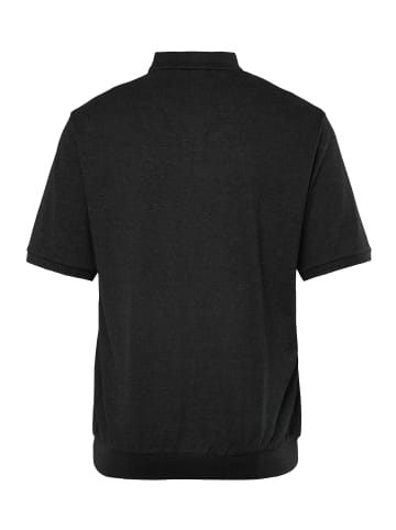 Men Plus Poloshirt in schwarz
