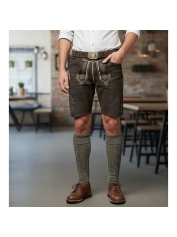 FRONHOFER Trachtengürtel Bayern in Dunkelbraun