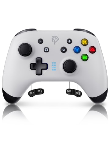 Almina EasySMX ESM-9124 Kabelloses Bluetooth/2,4GHz Gamepad Weiß in Weiß