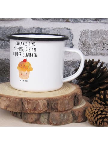 Mr. & Mrs. Panda Teetasse Cupcake mit Spruch in Weiß