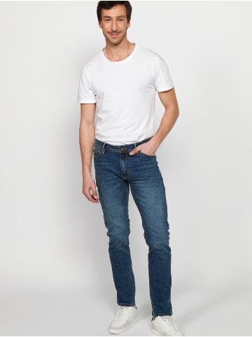 KOROSHI Jeans Stretch Regular Fit in blau