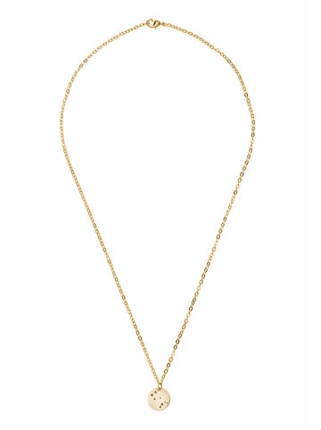 Gemshine Kette mit Anhänger Horoskop Sternzeichen Gemini Zwillinge in gold coloured