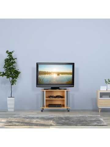 relaxdays TV Tisch in Holzoptik - (B)60 x (H)45 x (T)40 cm