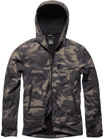 Vintage Industries Softshelljacke in Camouflage