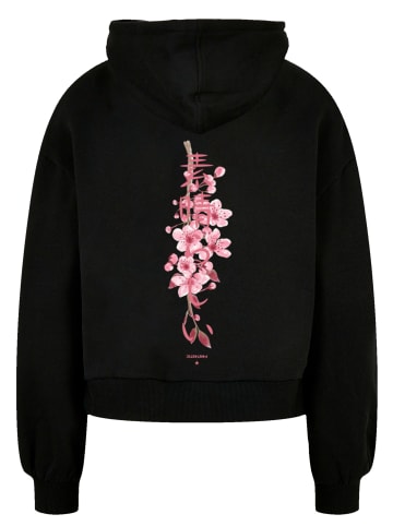 F4NT4STIC Damen Organic Oversized Hoody Cherry Blossom in schwarz