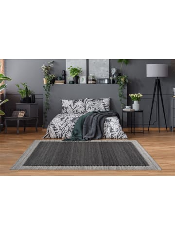 Flachgewebe Teppich Patrick 310 in Anthrazit Grau