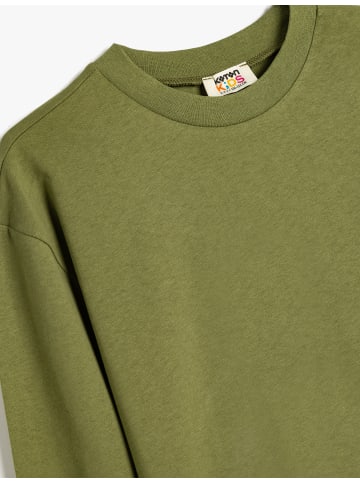 KOTON T-shirt in Khaki
