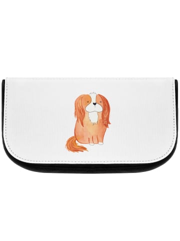 Mr. & Mrs. Panda Kosmetiktasche Hund Cavalier King Charles Spani... in Weiß