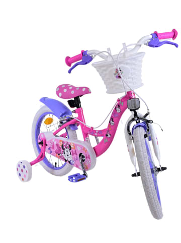 Volare Kinderfahrrad Disney Minnie Fahrrad für Mädchen 16 Zoll Kinderrad Rosa 4 Jahre