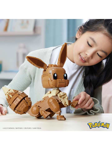 Mattel MEGA Construx GMD34 Pokémon Jumbo Evoli 30cm Bauset Figur beweglich 10+