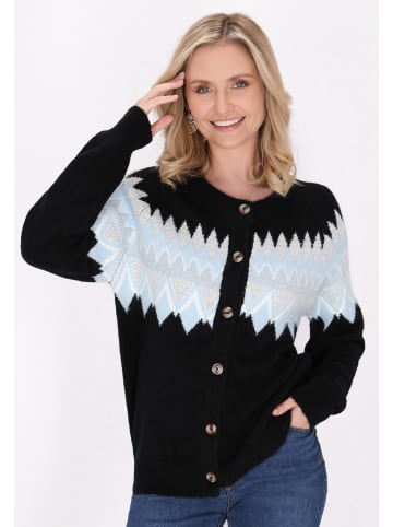 VIRITA Women Cardigan in Schwarz Mehrfarbig