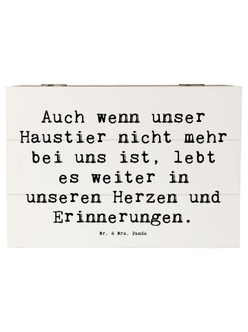 Mr. & Mrs. Panda Kiste Spruch Trauerbewältigung nach dem Verlust... in Weiß