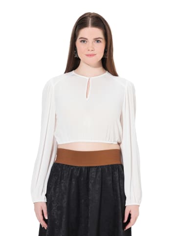 Ulla Popken Bluse in schneeweiß