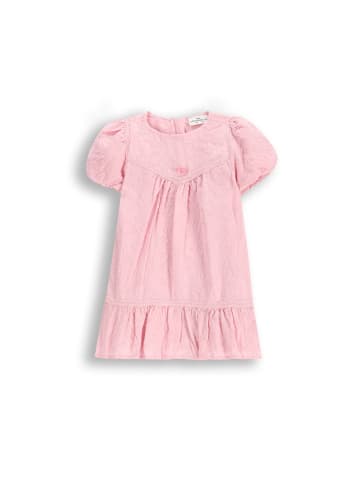 Coccodrillo Stoffkleid in gedämpftes Rosa