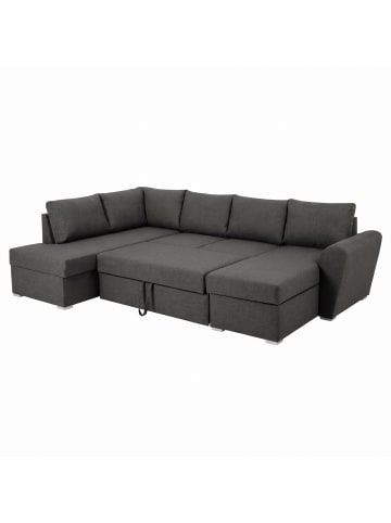 ebuy24 Schlafsofa Stefan Grau 297 x 203 cm