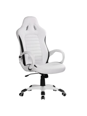 KADIMA DESIGN ENZA Chefsessel: Bequemer Racing-Sessel für produktives Arbeiten in Weiß
