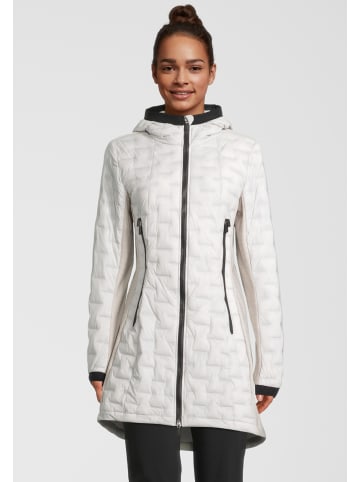 rh+ Isolationsjacke 5 Elements Hybrid 3/4 Hoody in inuit white-light grey melange