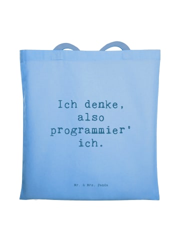Mr. & Mrs. Panda Tragetasche Spruch Denker Softwareentwickler mi... in Sky Blue