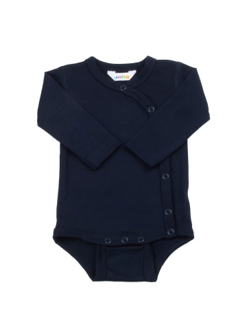 Joha Wickelbody langarm Merinowolle in navy