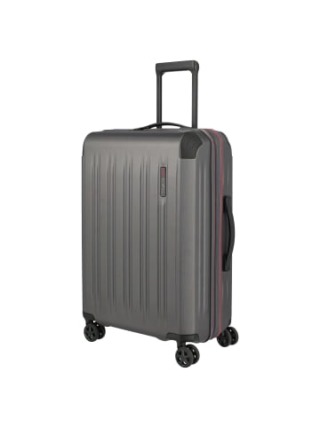 travelite Dynamiic - 4-Rollen-Trolley M 66 cm erw. (anthrazit) in anthrazit