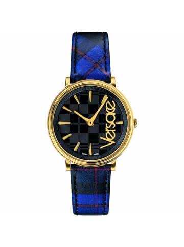 Versace Analoguhr für Damen in blau