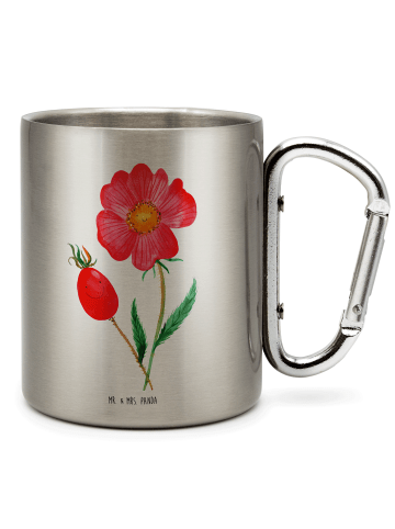Mr. & Mrs. Panda Kaffeetasse Blume HageRundunge ohne Spruch in Silber