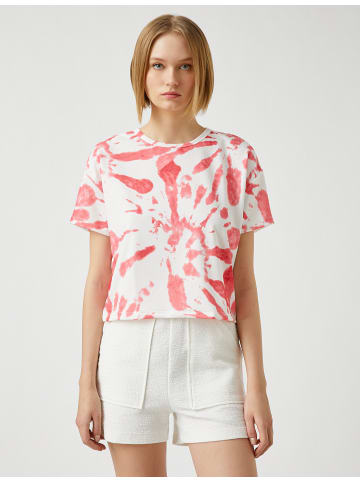 KOTON T-shirt in Rosa Gemustert