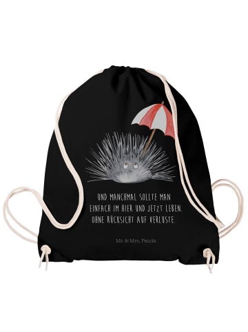 Mr. & Mrs. Panda Stoffbeutel Seeigel mit Spruch in Schwarz