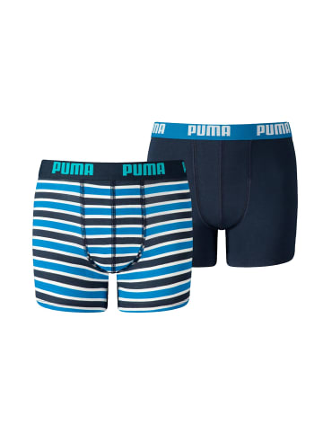 Puma Boxershorts JUNGEN BASIC BOXER Printed Stripes 2P in Blue