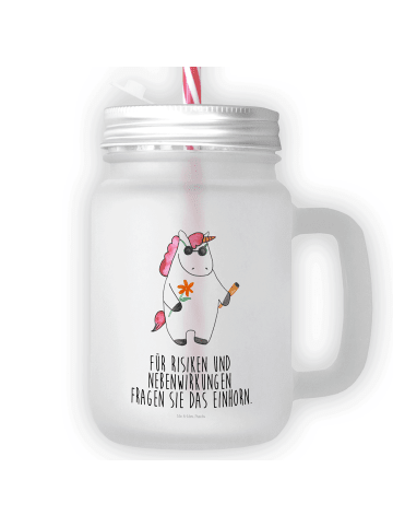 Mr. & Mrs. Panda Dessertglas Einhorn Woodstock mit Spruch in Transparent