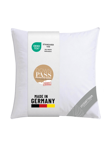 Spessarttraum Daunenkissen 3-Kammer "Smaragd" in weiß