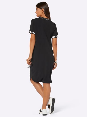creation L Jersey-Kleid in schwarz