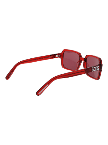 GCDS Frauen Sonnenbrille Quadratisch Rot