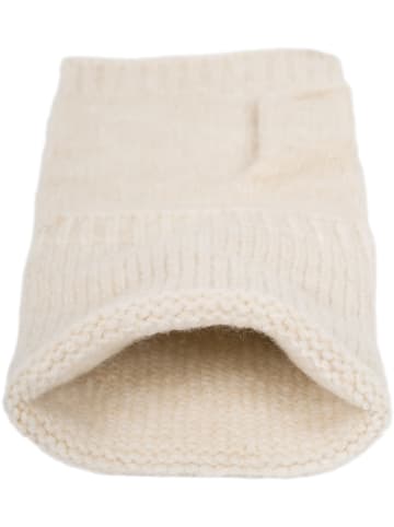 styleBREAKER Fingerlose Strickhandschuhe in Beige