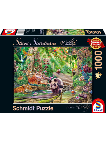 Schmidt Spiele Asiatische Tierwelt (Puzzle) | Erwachsenenpuzzle Steve Sundram 1.000 Teile -...