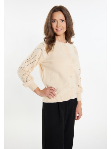 usha BLACK LABEL Strick Cardigan in Creme