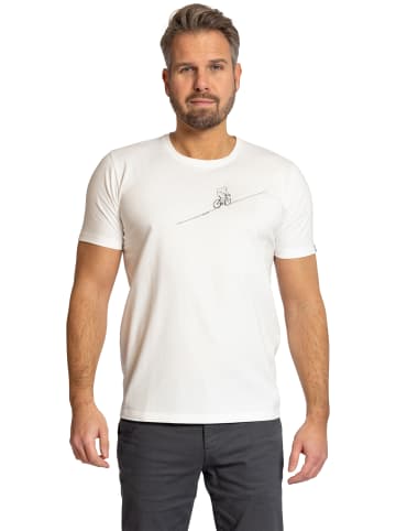 elkline T-Shirt Downhill in white