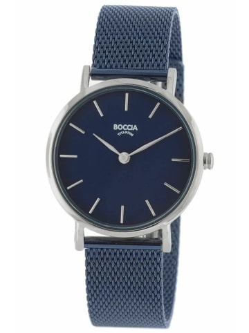 Boccia Analoguhr für Damen in blau