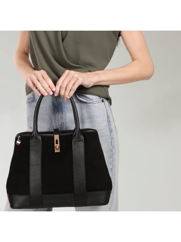 Florence Florence Schultertasche Leder schwarz ca. 36cm