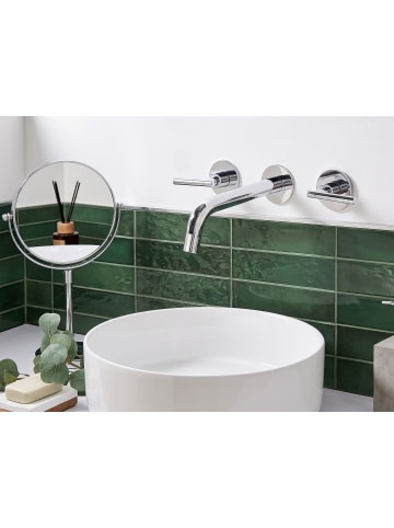 Beliani Wasserhähne ISHINCA in Silber - (W) 33 x (H) 10 x (L) 20 cm