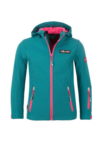 Trollkids Softshelljacke Oslofjord in smaragd