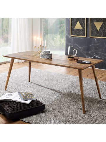 FineBuy Esstisch in Braun / Sheesham / 60x120x76