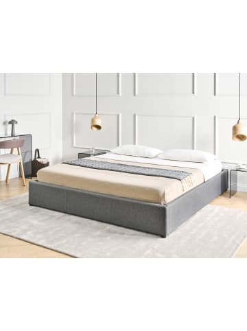 Beliani Doppelbett DINAN in Grau - (W) 187 x (H) 31 x (L) 214 cm