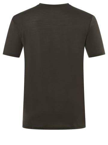 super.natural Merino T-Shirt in schwarz