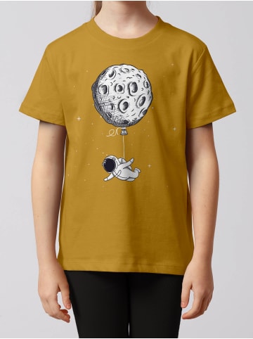 wat? Apparel T-Shirt Funny Spaceman in Ocker