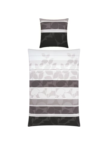 Erwin Müller Single-Jersey Bettwäsche in schwarz-silber