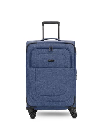 Redolz Essentials 12 MEDIUM 4-Rollen Trolley 67 cm mit Dehnfalte in blue