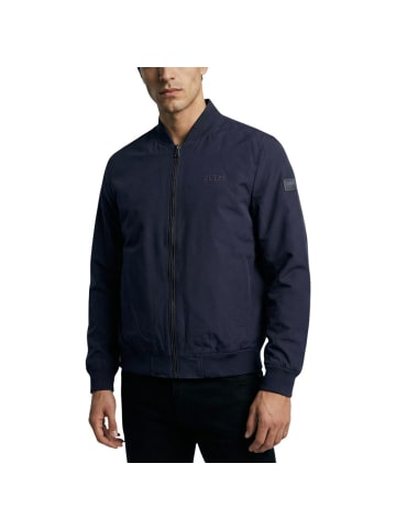 Blau Polyester Bomberjacke