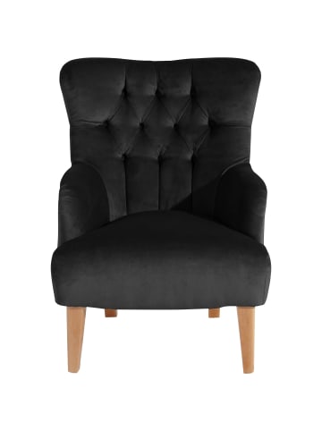 others SESSEL Kaiya Bezug Samtvelours Buche natur / schwarz