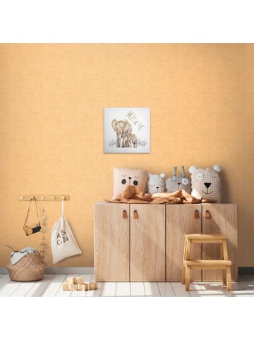 A.S. Création Leinwandbild Canvas Animal Family Beige